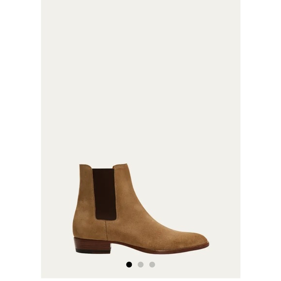 Saint Laurent Men’s Suede Eddie Chelsea Boot - Picture 7 of 8